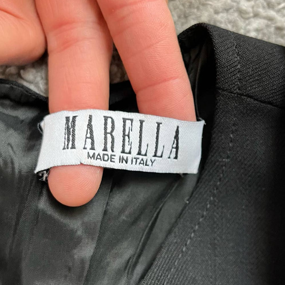 MARELLA SHEATH DRESS WOOL Sleeveless Fitted Dress Women size 4 - Picture 14 of 14